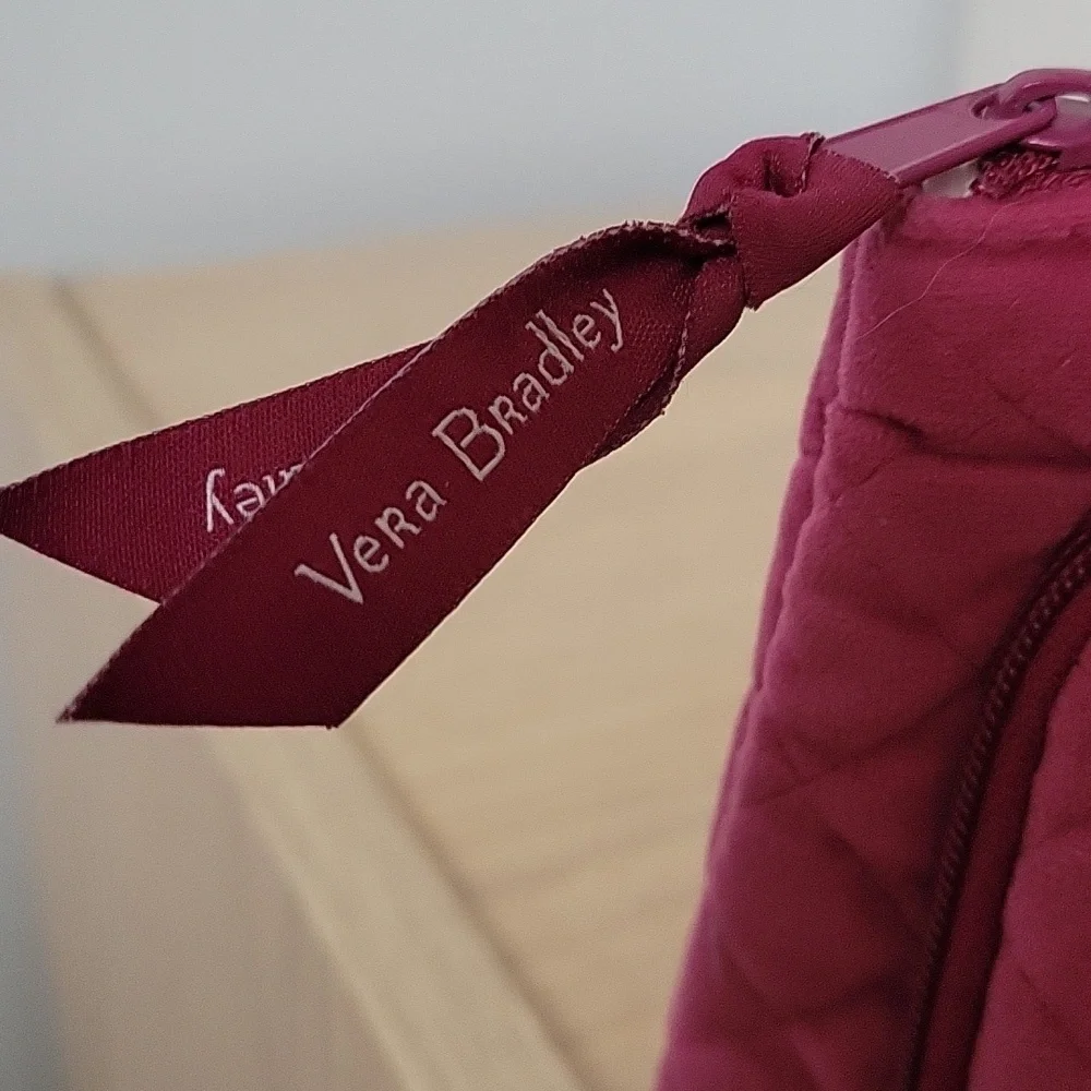 Vera Bradley Quilted Makeup Bag in Purple Fuscia - Picture 6 of 7